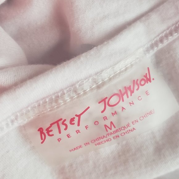 Betsey Johnson Lips Graphic Boyfriend Crop Tee - Picture 5 of 5